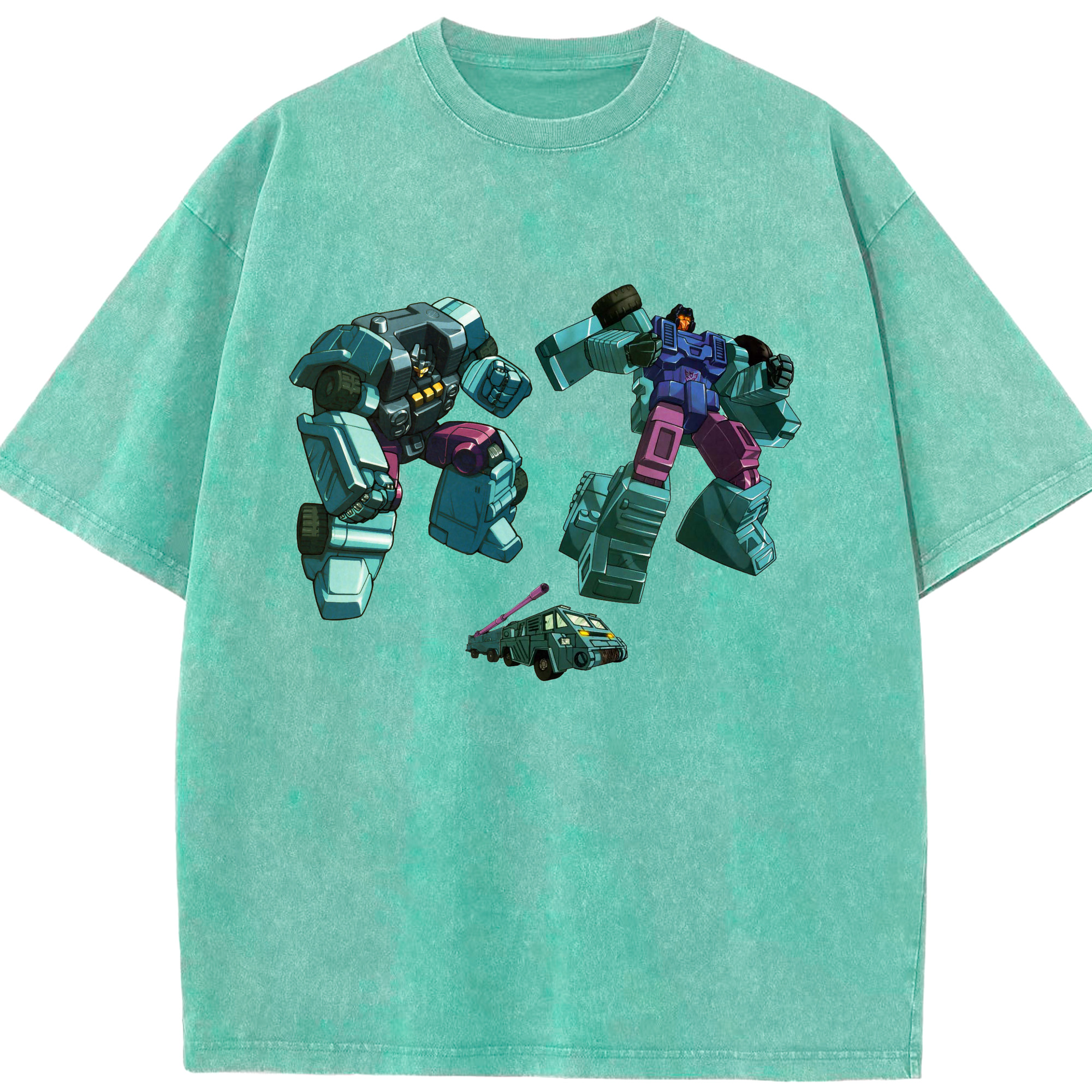 （画像用）  綿100% ヴィンテージ風 半袖Tシャツ（フロントプリント）